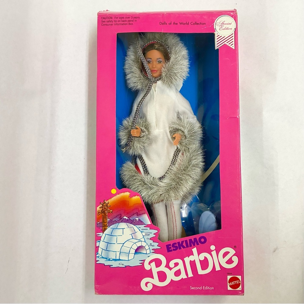 Mattel Dolls of the World Eskimo Barbie second edition 1990